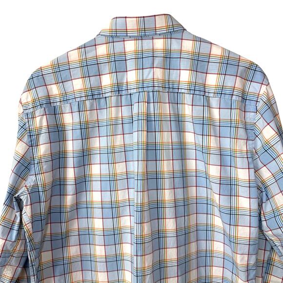 PETER MILLAR‎ Button Down Shirt Size L Cotton Plaid Summer Preppy Camping Golf - Picture 6 of 10